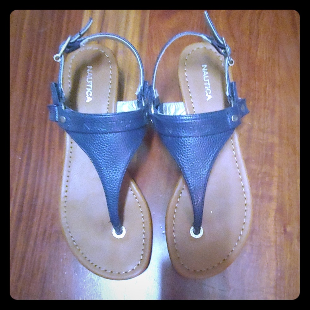 Navy Nautica sandals